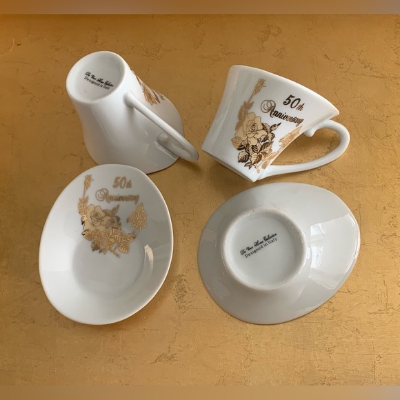50th Anniversary Espresso Cups - Picture 2 of 4